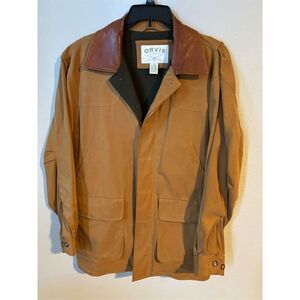 Orvis Brown and Tan Military Field Jacket
